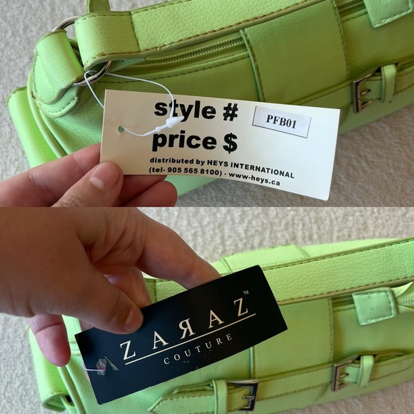 NWT Vintage Y2K Chartreuse Baguette Bag - Picture 16 of 16